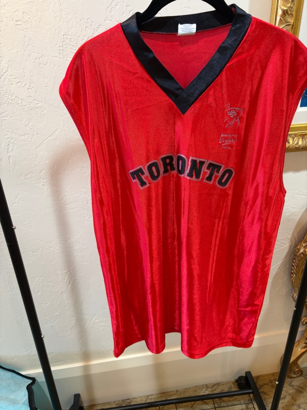 Wayne Gretsky signed Red Toronto Jersey with Black Trim-A Collector’s Item